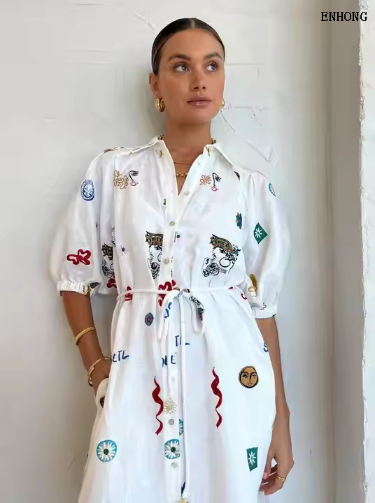 EH240 Women Shirt Dress