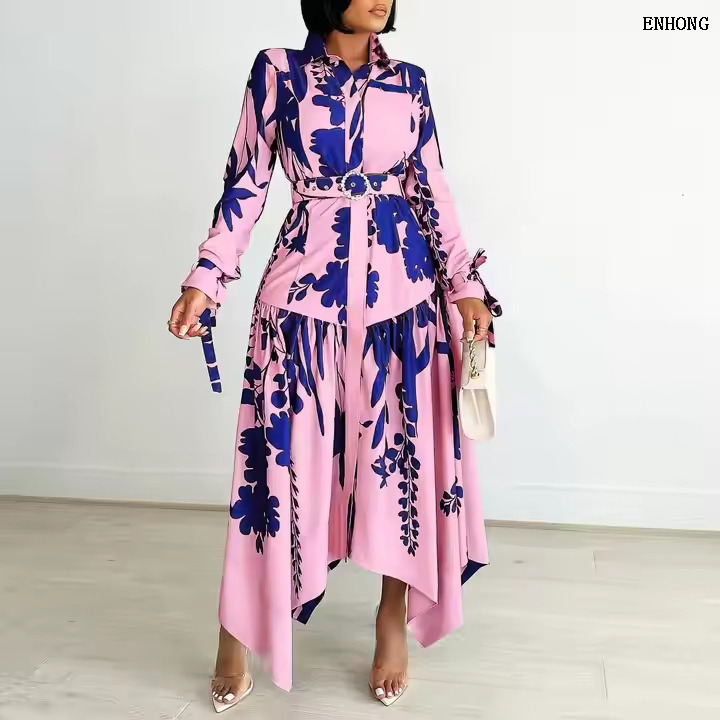 EH238 Women Printed Dress 