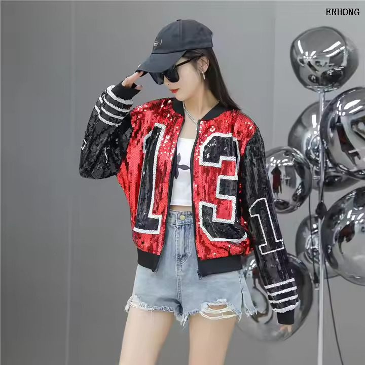 EH246 Women Sequins Jackets 