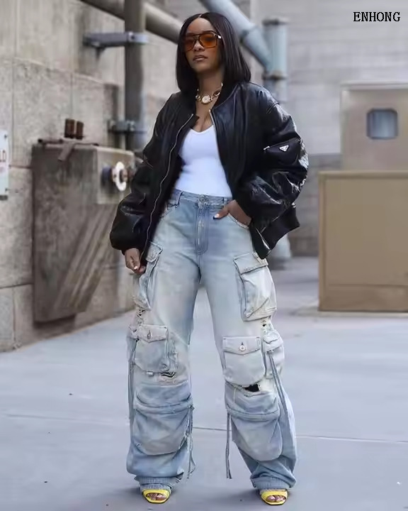 EH220 Women Loose Jeans 