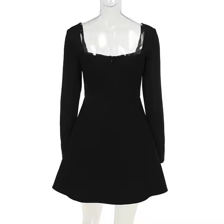 EH11 Slim-fit Beads Women Mini Dress
