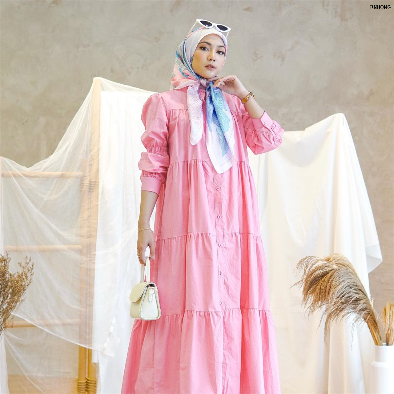 EH126 Cotton Patchwork Dress