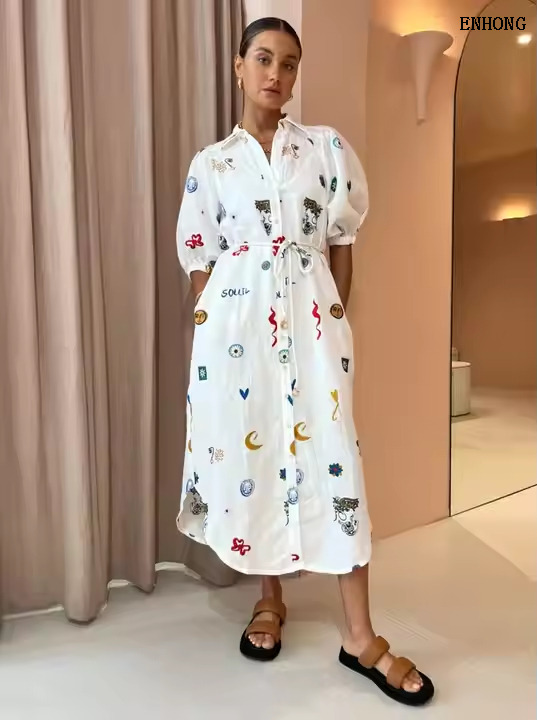 EH240 Women Shirt Dress
