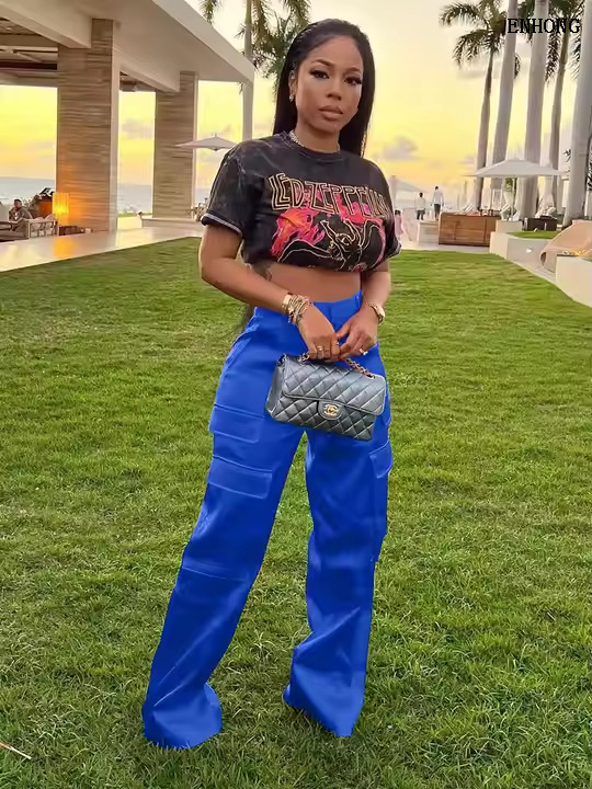EH221 Women Wide Leg Pants 