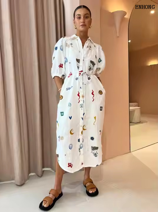 EH240 Women Shirt Dress
