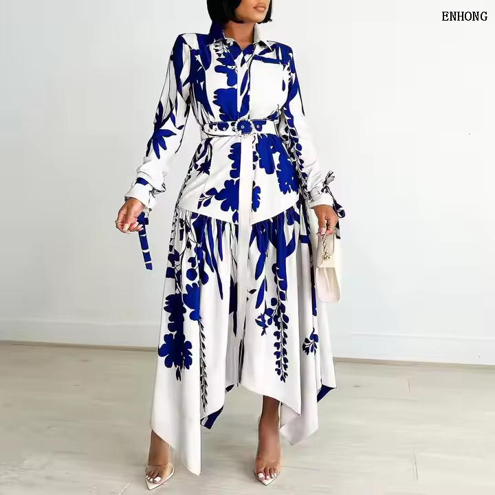 EH238 Women Printed Dress 