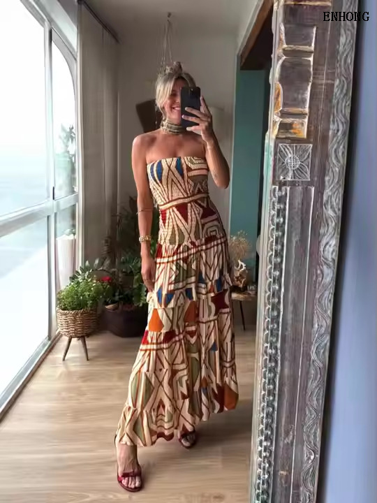 EH197 Lady Vacation Dress