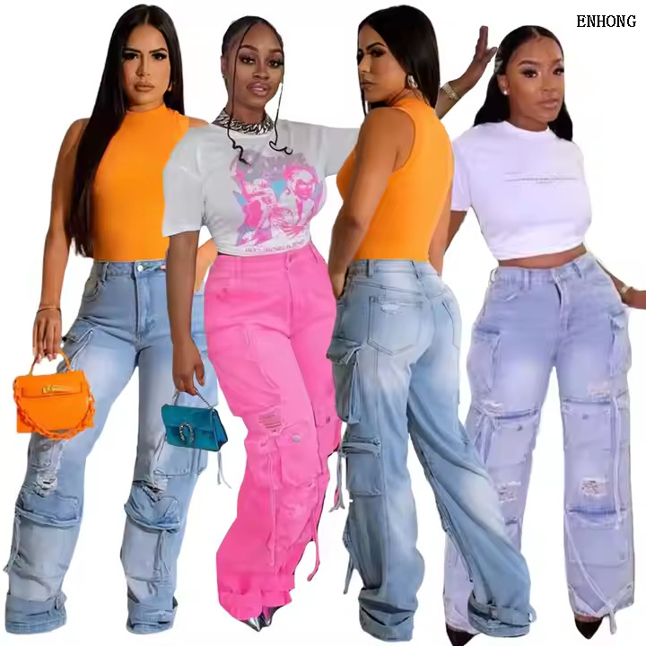 EH220 Women Loose Jeans 